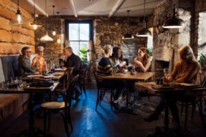 Restaurant full of patrons